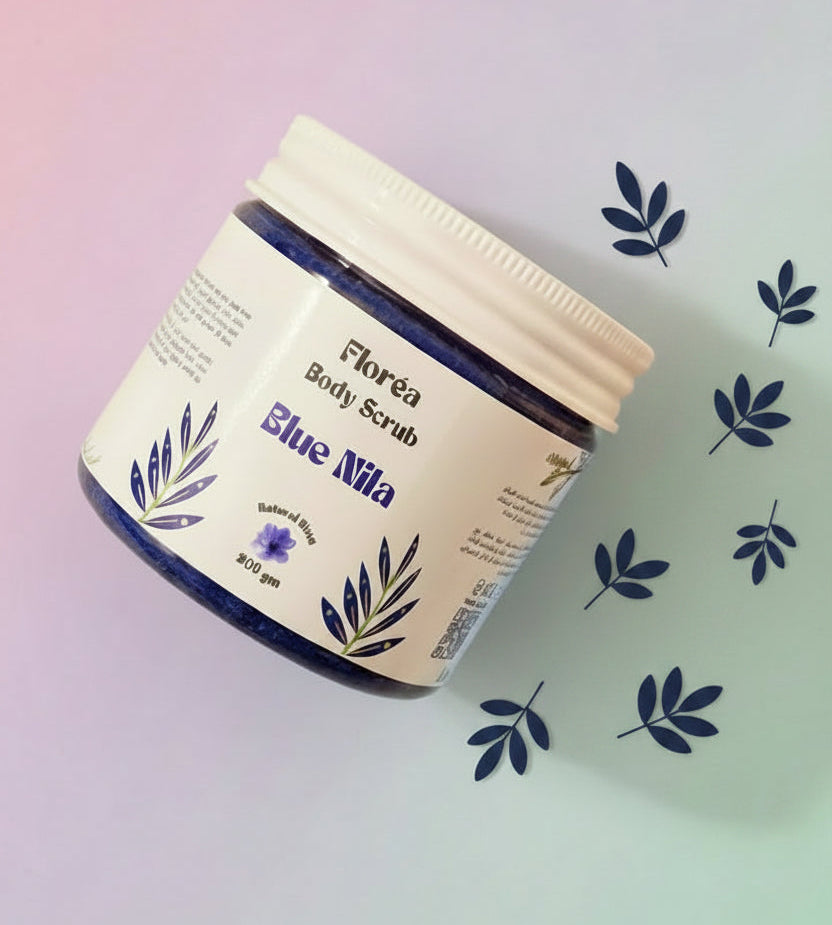 Blue nila body scrub
