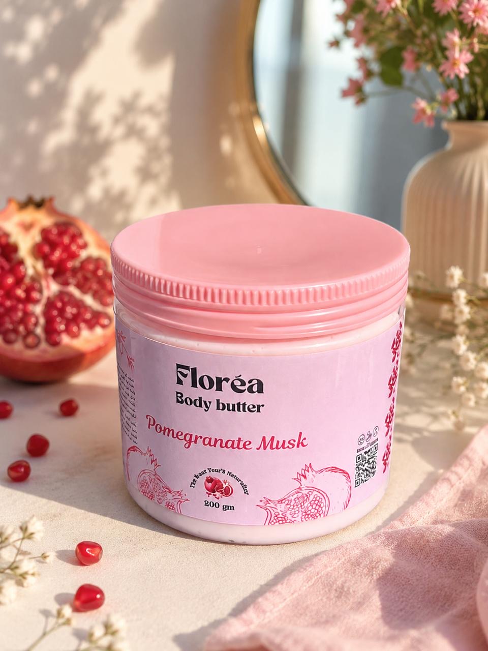 Body butter 
Pomegranate musk