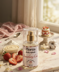 Strawberry cake splash