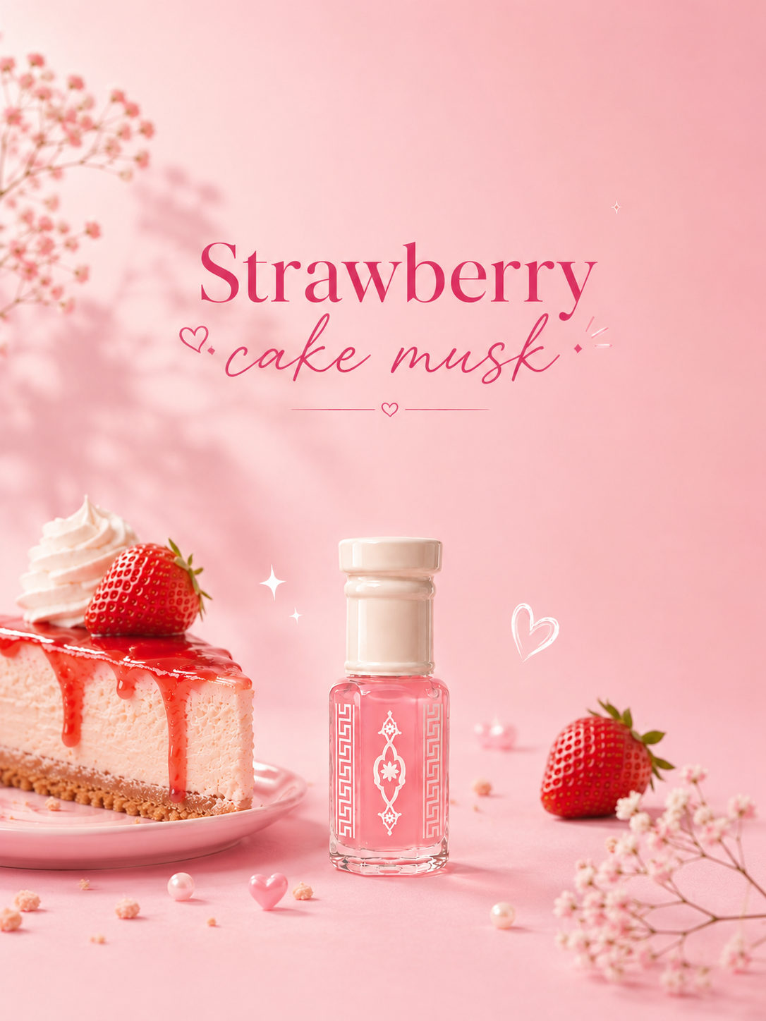 مسك ستروبري كيك 🍰